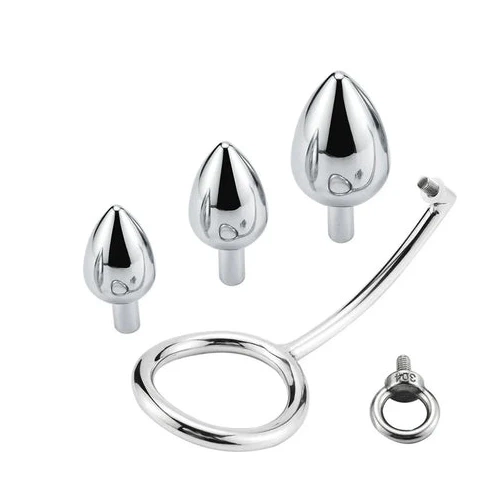 Anal Set Hook DiscreetChoice Cock Stainless Ring Steel 4663 with 0610